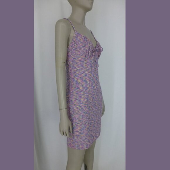 Guess X J Balvin Collab Limited Edition Space Dyed Ribbed Knit Mini Dress - Picture 3 of 15